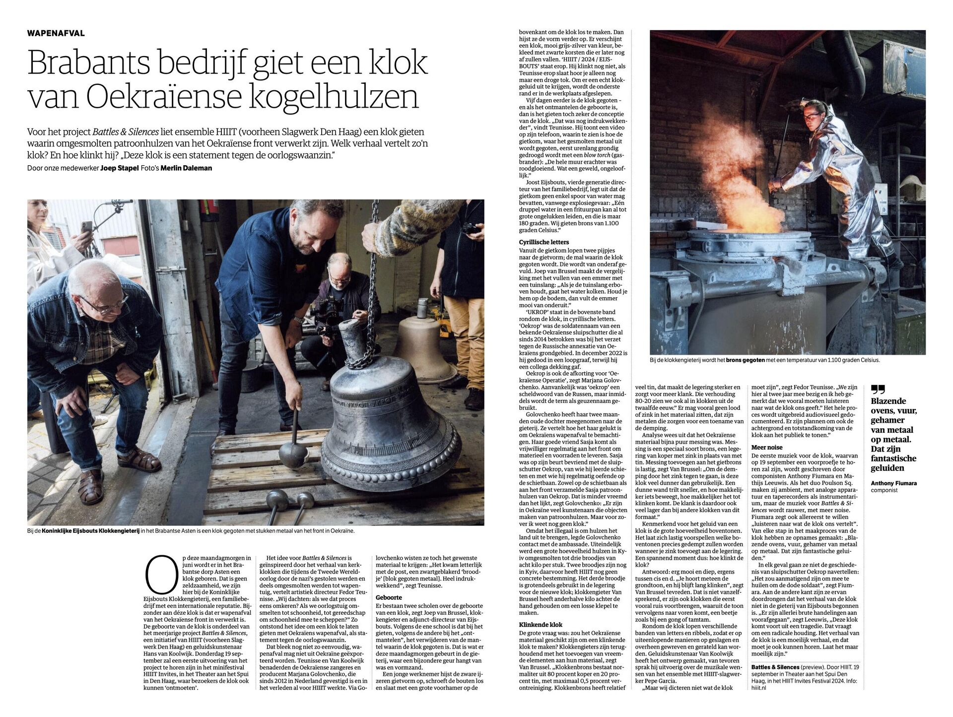 Battles & Silences eerder in de media