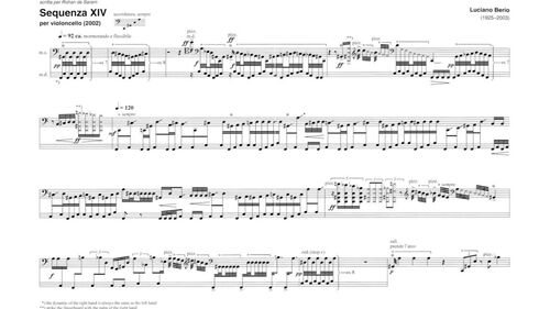 Luciano Berio Sequenza Marathon Part 2