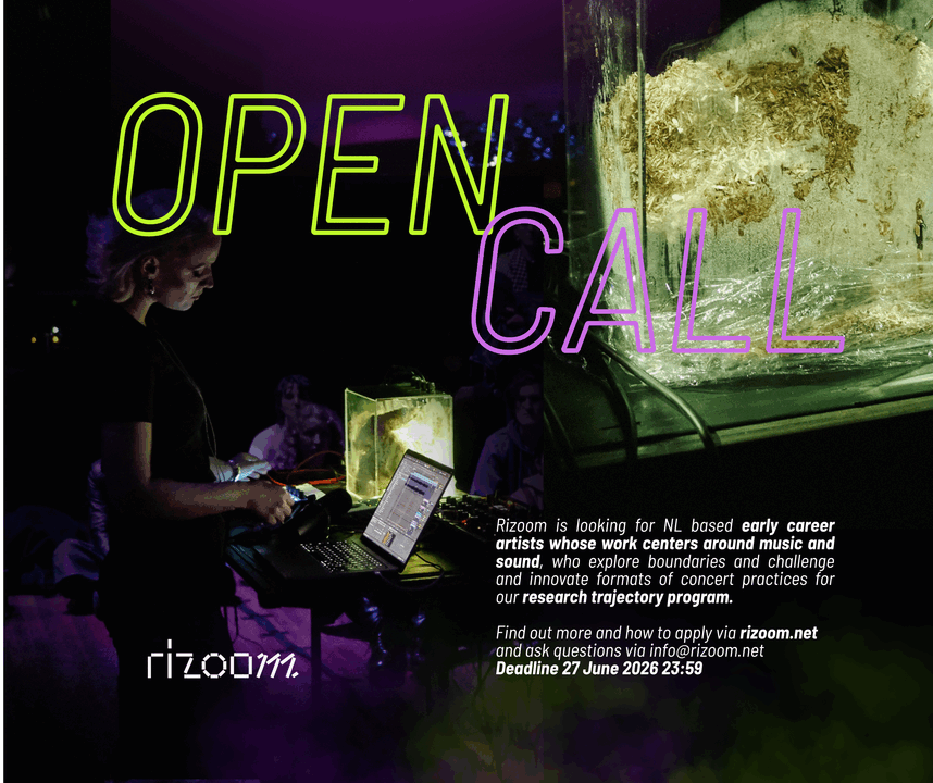 Open Call: Research Trajectory voor makers van muziek en geluid
